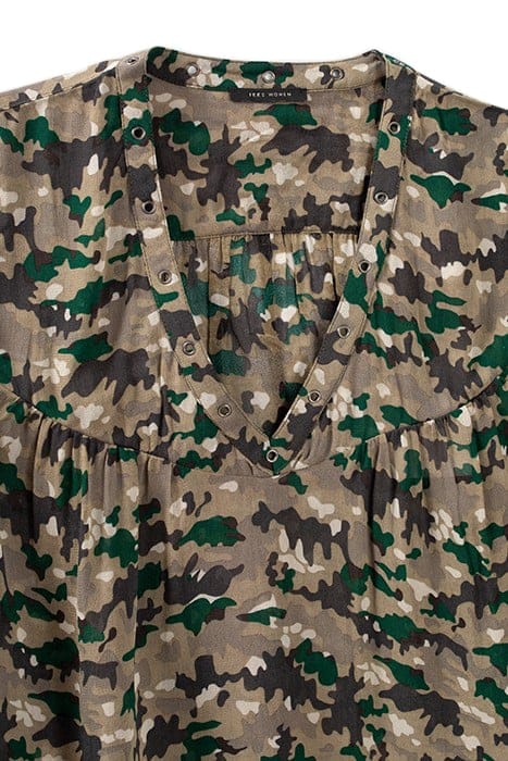 LICHEN BLOUSE WITH GREEN CAMOUFLAGE PRINT 4