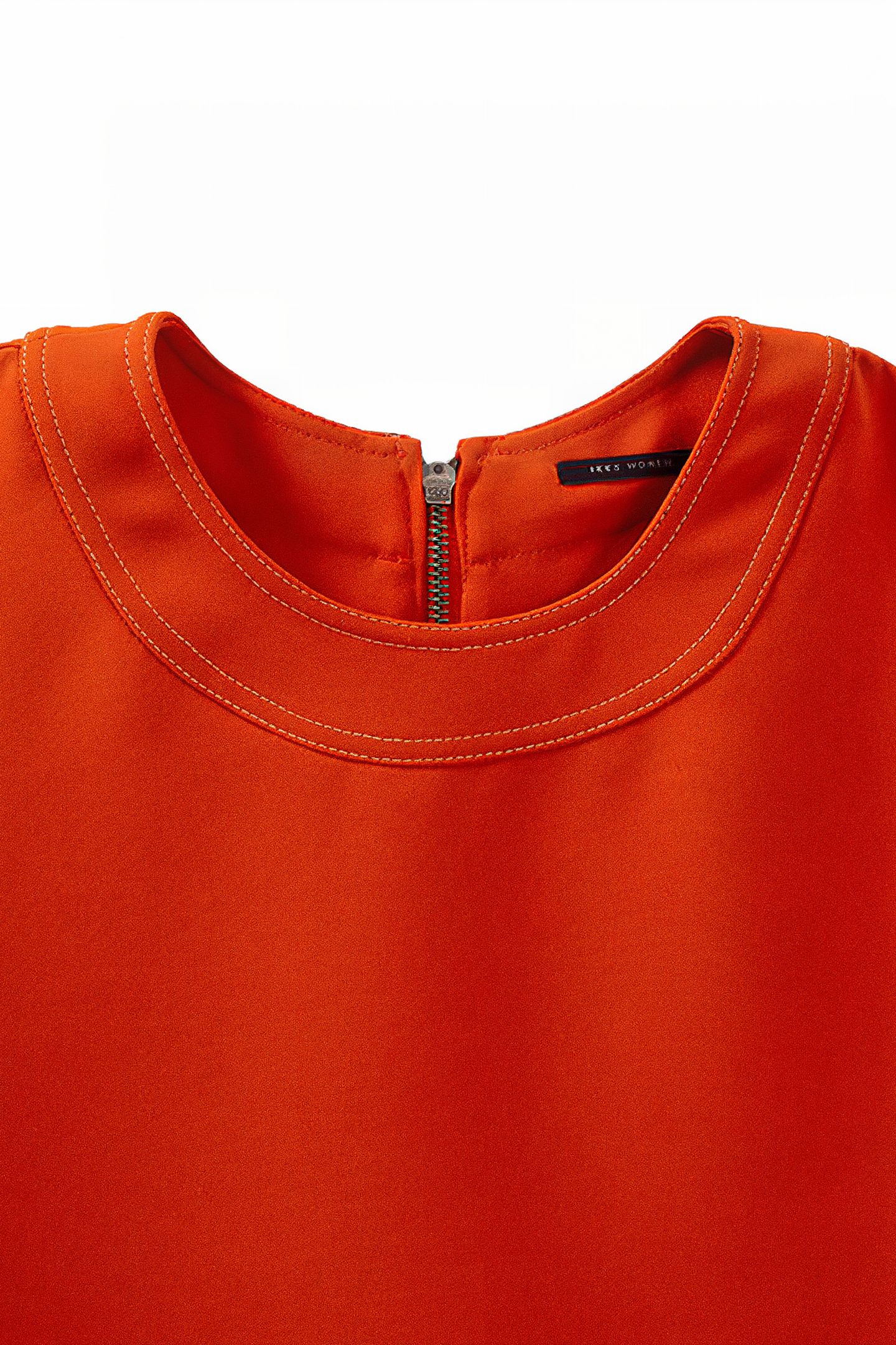 TANGERINE TOP EDGED WITH DOUBLE TOPSTITCHING 4