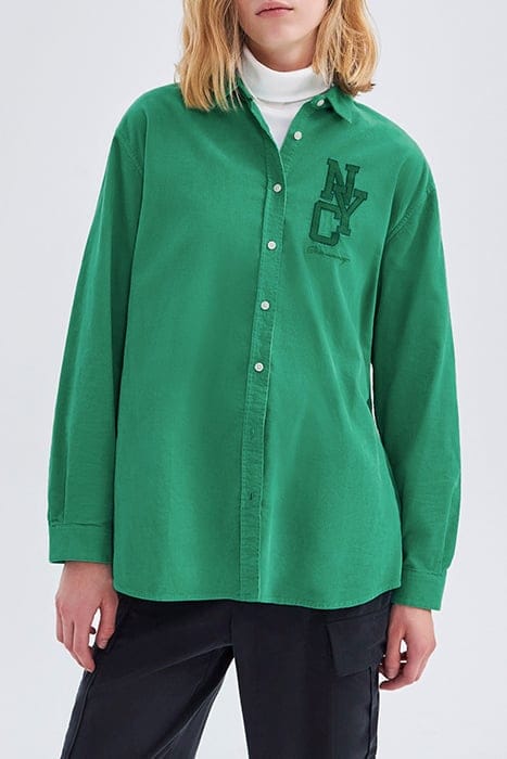 GREEN ORGANIC NEEDLECORD SHIRT 1