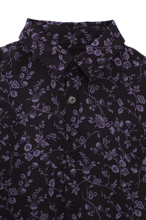 BOYS’ VIOLET AND BLACK FLOWERY LENZING™ ECOVERO™ SHIRT 4