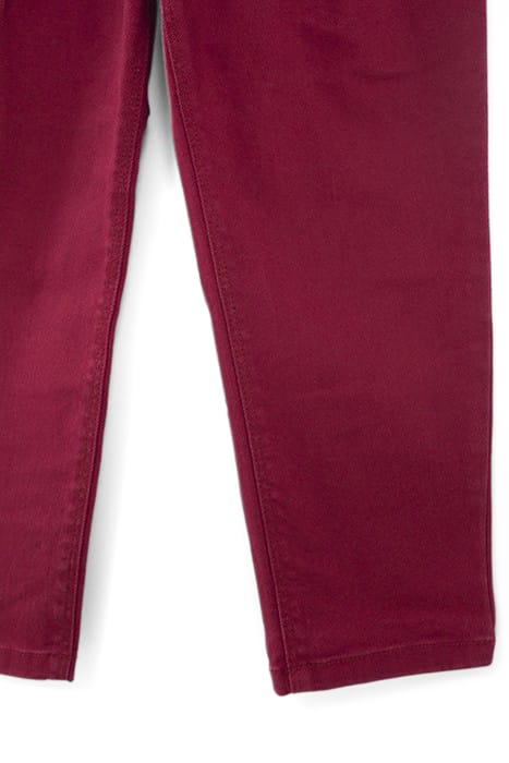 GIRLS’ BURGUNDY BALLOON JEANS 6