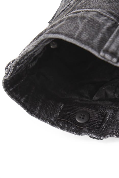 BOYS’ GREY EMBROIDERED AND DISTRESSED KNEE TAPERED JEANS 6