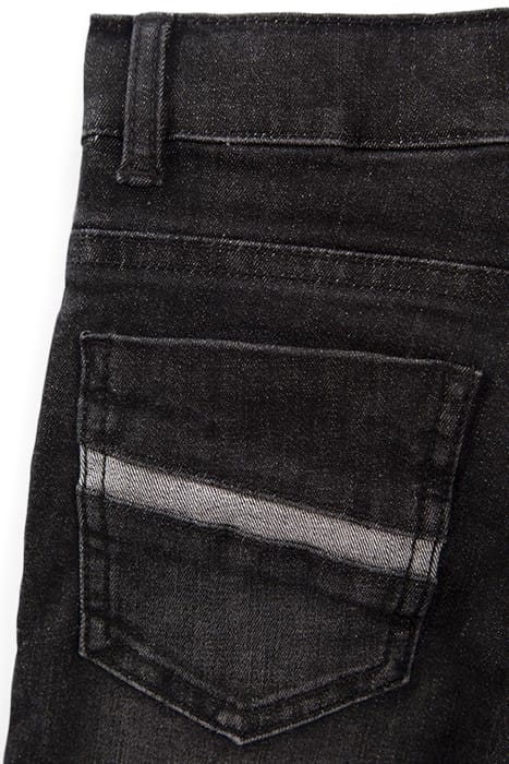 BOYS’ GREY SUPER-RESISTANT SLIM JEANS WITH PRINT 3