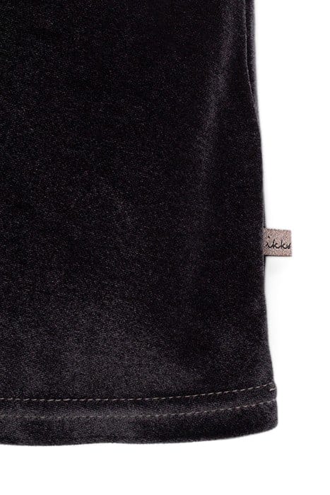 GIRLS’ GREY MIXED FABRIC DRESS WITH SLOGAN 6