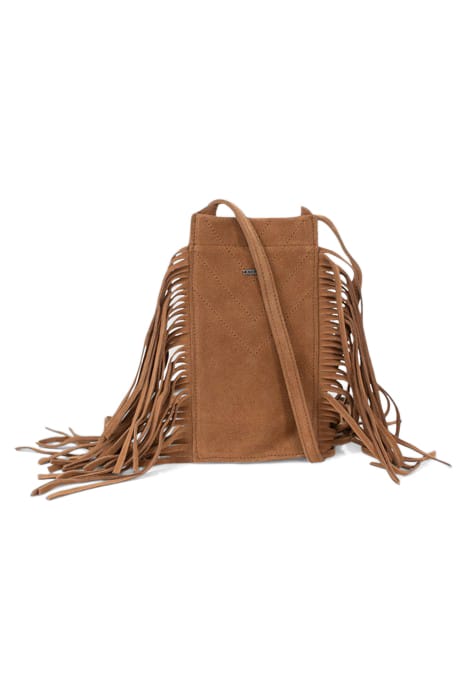 GIRLS’ CAMEL FRINGED SMARTPHONE BAG 1