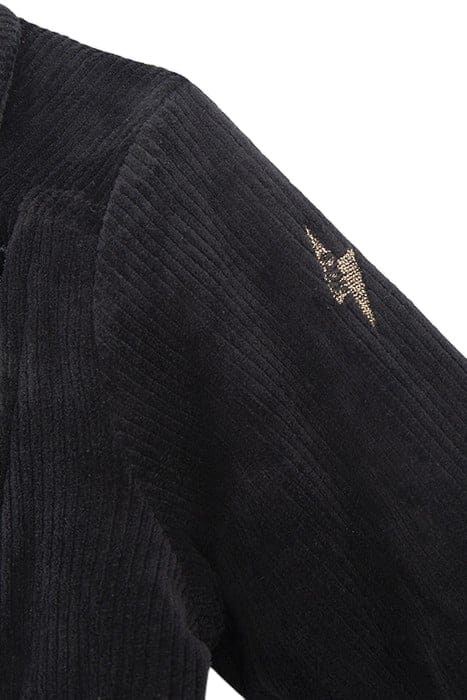 GIRLS’ BLACK CORDUROY BIKER-STYLE CARDIGAN 6