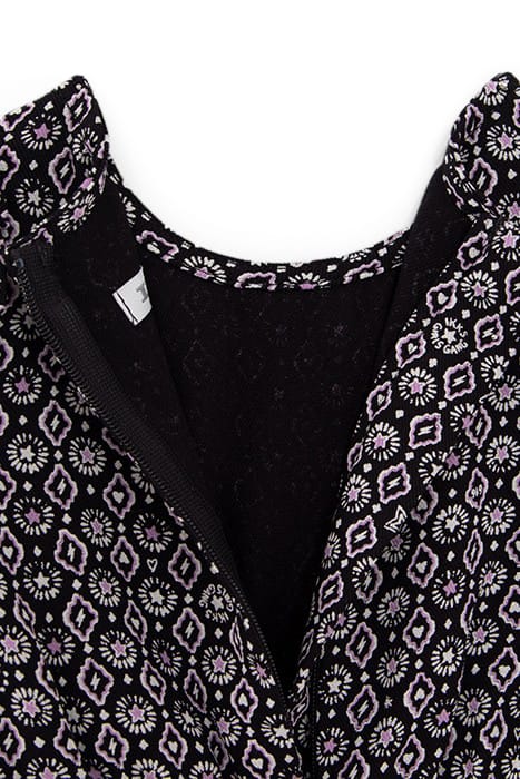 BABY GIRLS’ BLACK ROCK PRINT ECOVERO® DRESS 6