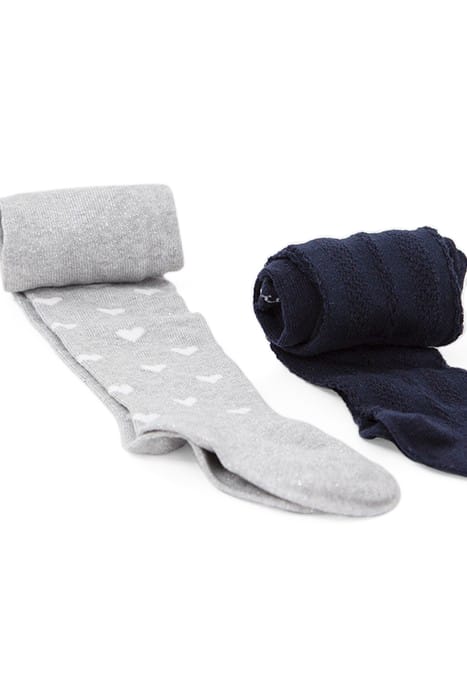 BABY GIRLS’ SILVER/NAVY TIGHTS 4