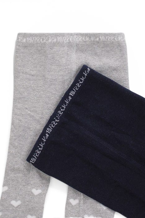 BABY GIRLS’ SILVER/NAVY TIGHTS 5