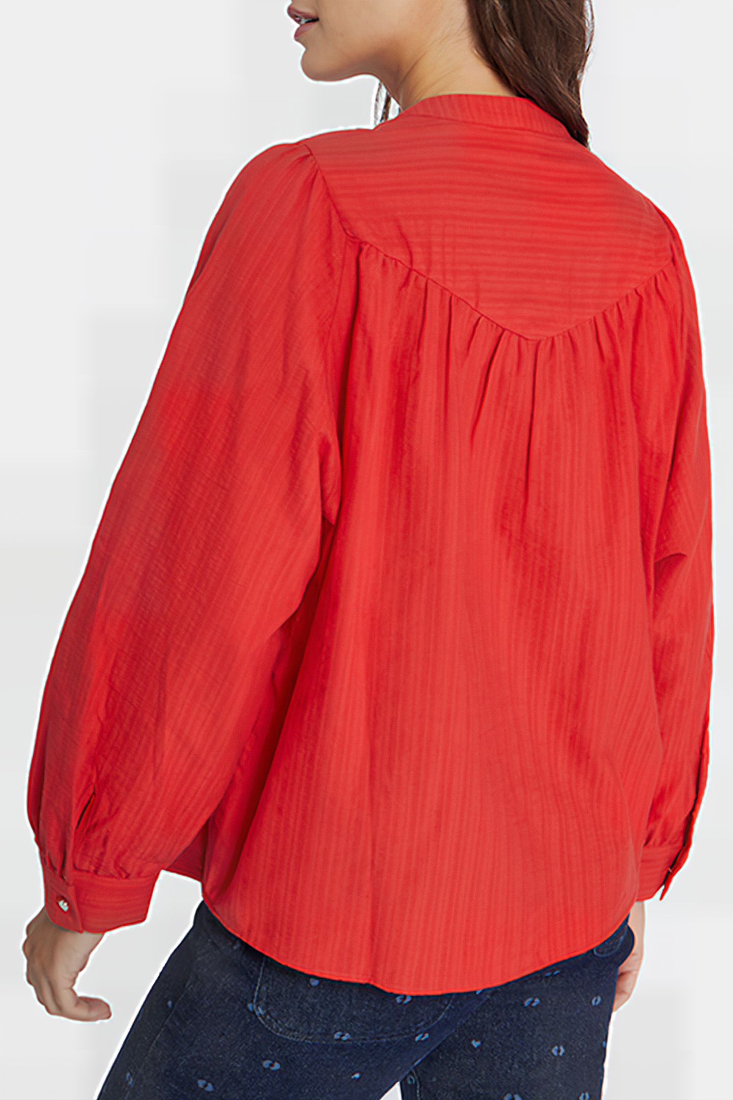 WINTER CRIMSON BLOUSE WITH RAGLAN SLEEVES 2