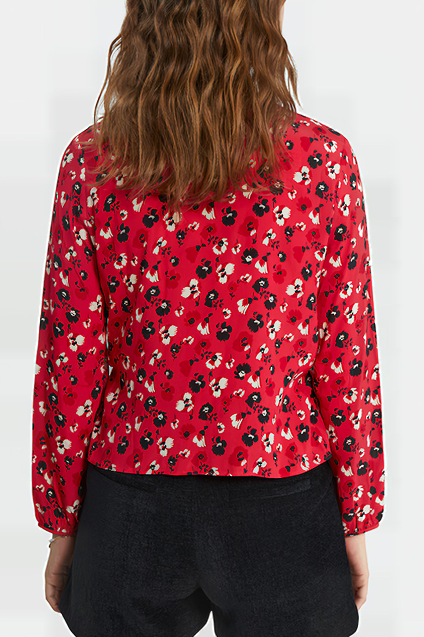 FLASH PINK ROCK FLORAL PRINT BLOUSE 2