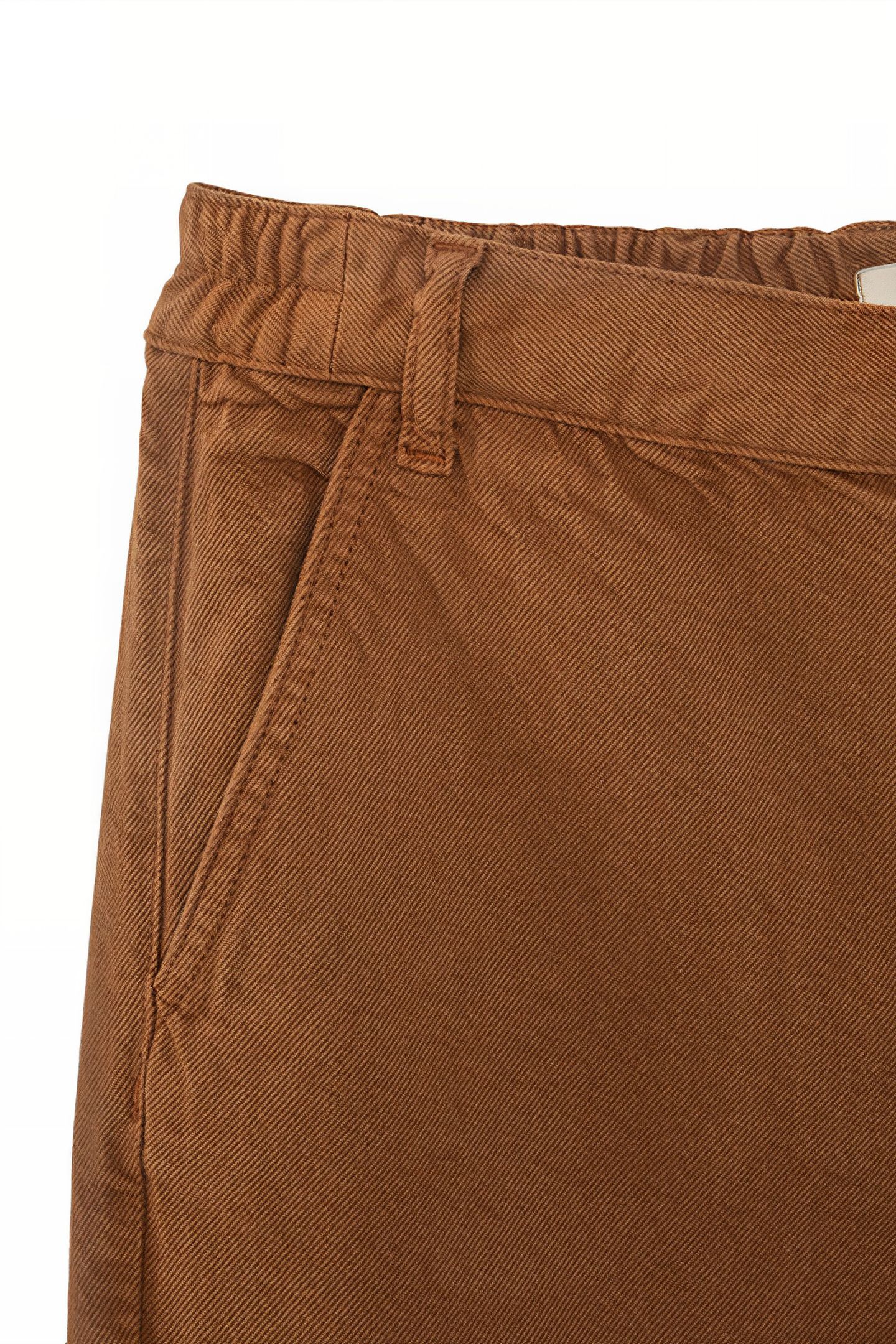 TOBACCO ELASTICATED WAIST BOYFIT JEANS 3