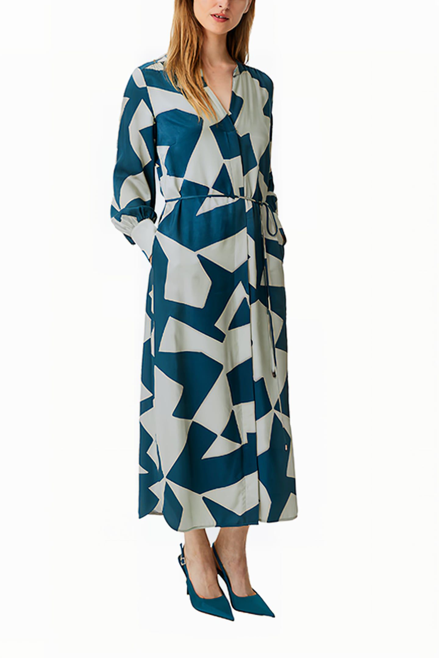 COMMA DRESSES BLUE GREEN 4
