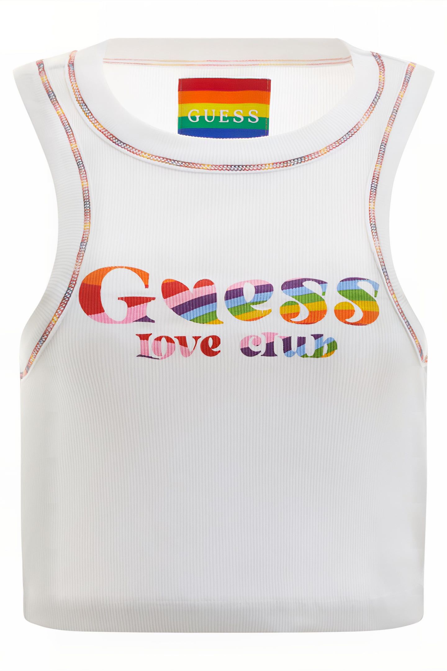 GUESS ECO SL GUESS LOVE CLUB T PURE WHITE 4