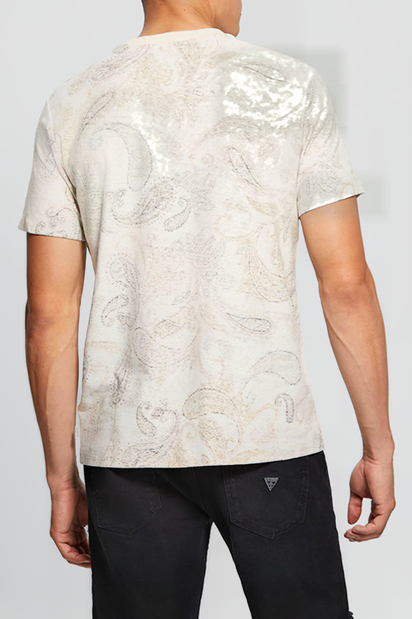 GUESS ECO ECO LINEN BLEND PAIS SALT WHITE MULTI 2