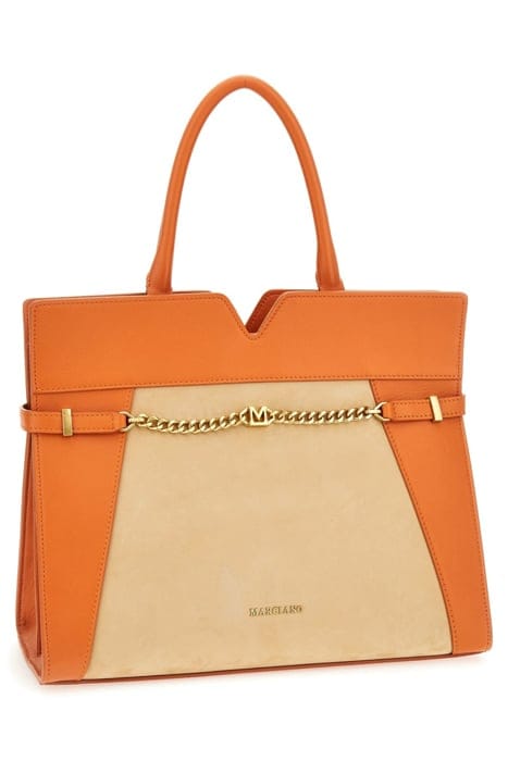 MARCIANO BY GUESS MEDIUM SATCHEL CONTR SUPERLATIVE TOTE BAG 5