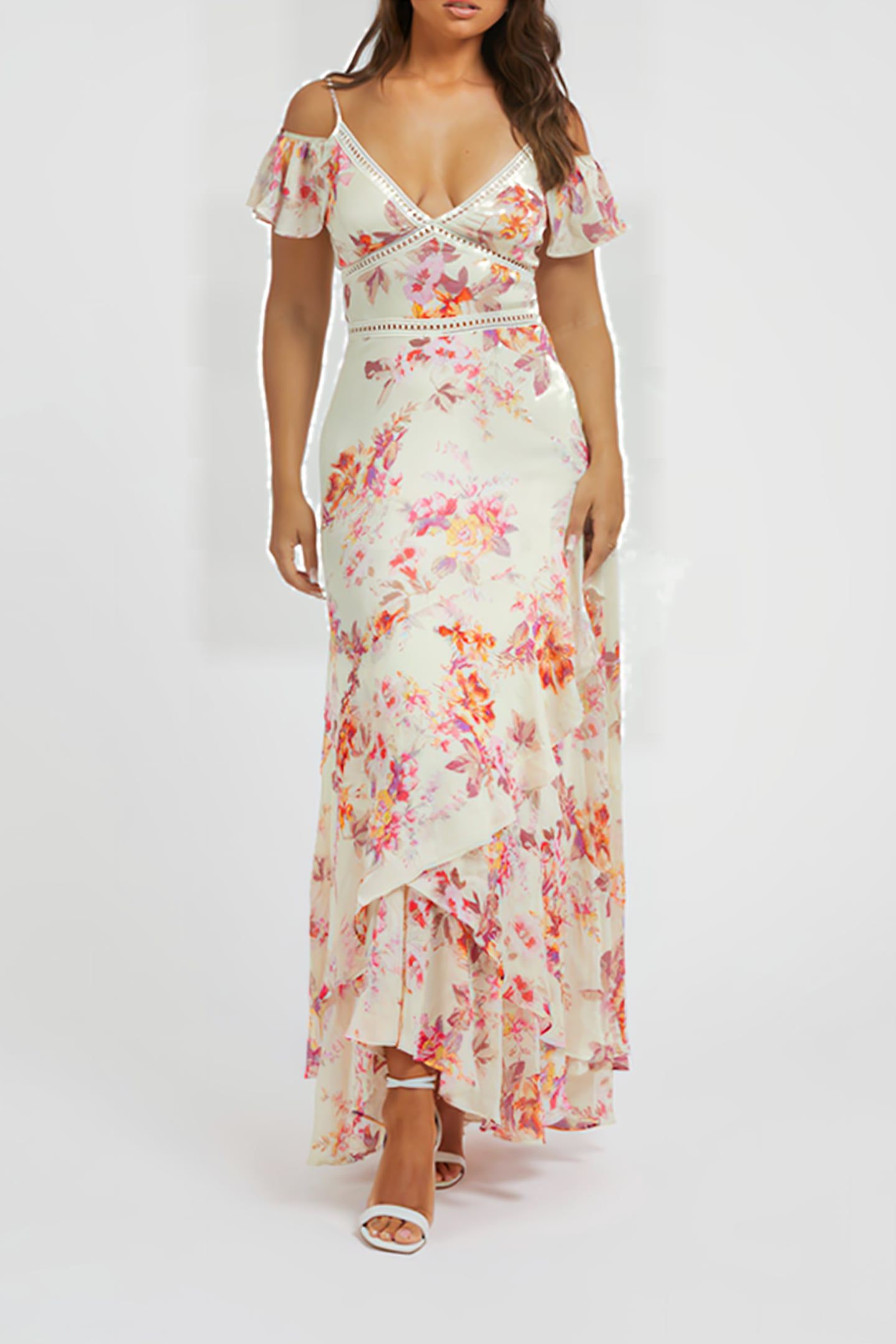 GUESS ECO COLD SHLDR ZAMARIA M CATALINA BLOOMS 1