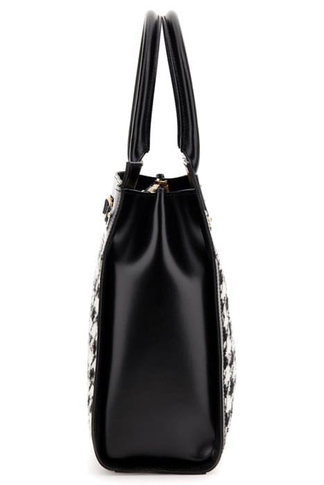 MARCIANO BY GUESS AMELIE SATCHEL PIED POULE TOTE BAG BLACK/ 5