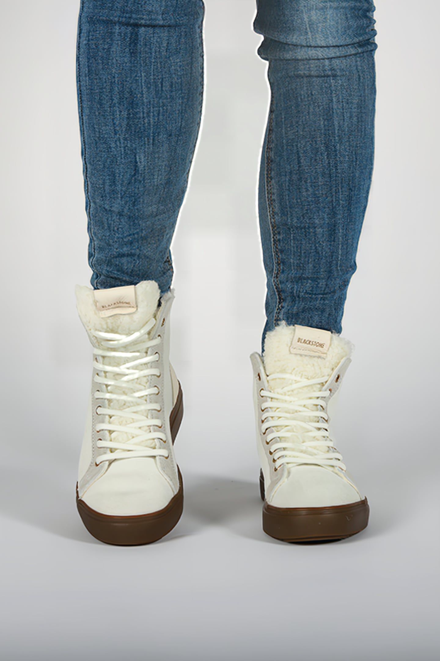 BLACKSTONE - AKNA - YL55 OFF WHITE - SNEAKER (HIGH) 2