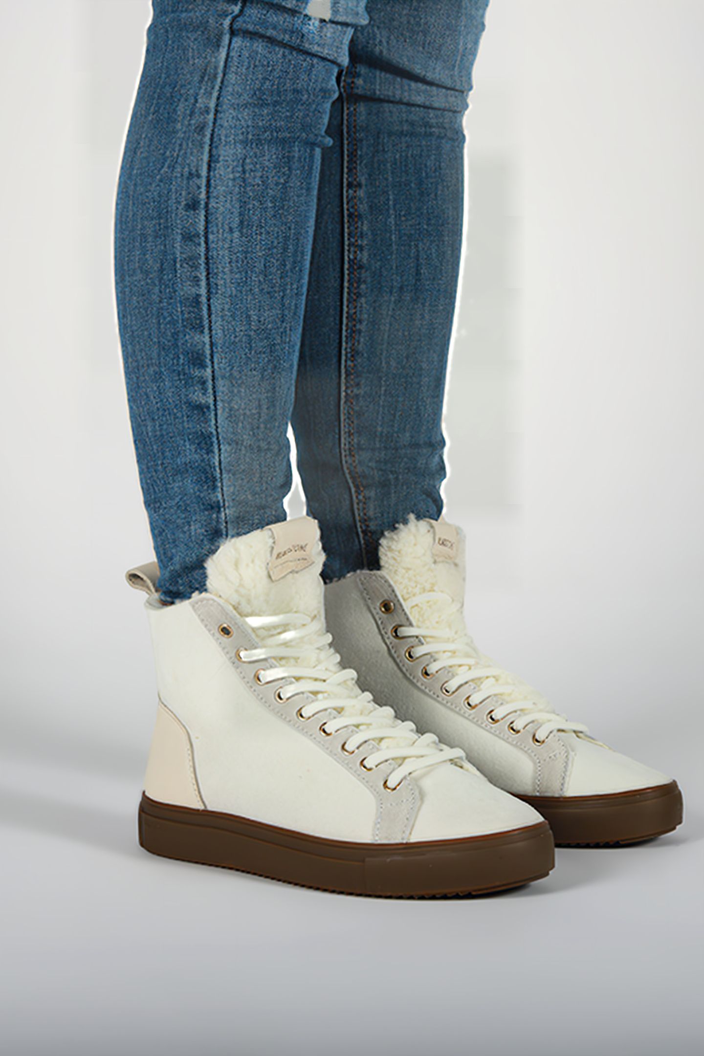 BLACKSTONE - AKNA - YL55 OFF WHITE - SNEAKER (HIGH) 3