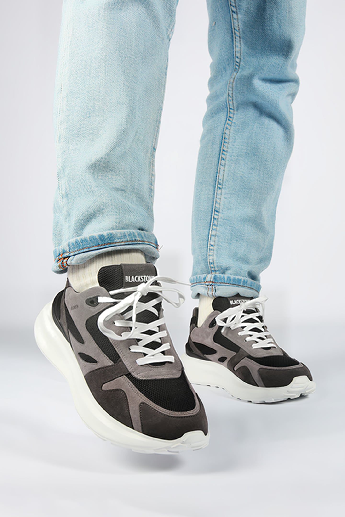 BLACKSTONE - MADISON - AG306 GREY - CHUNKY SNEAKER 5