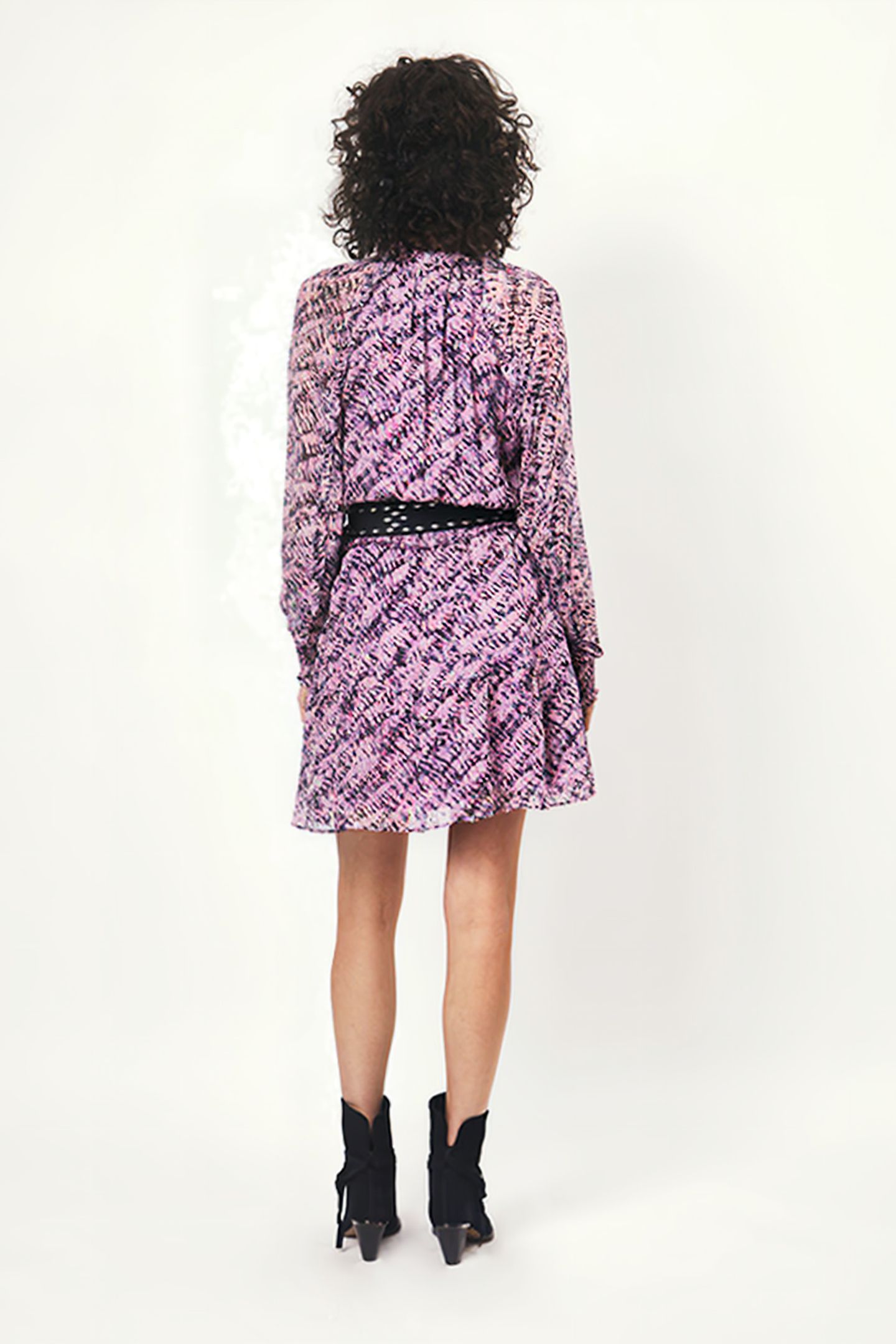 EMERALD RUFFLE DRESS MULTICOLOUR 2