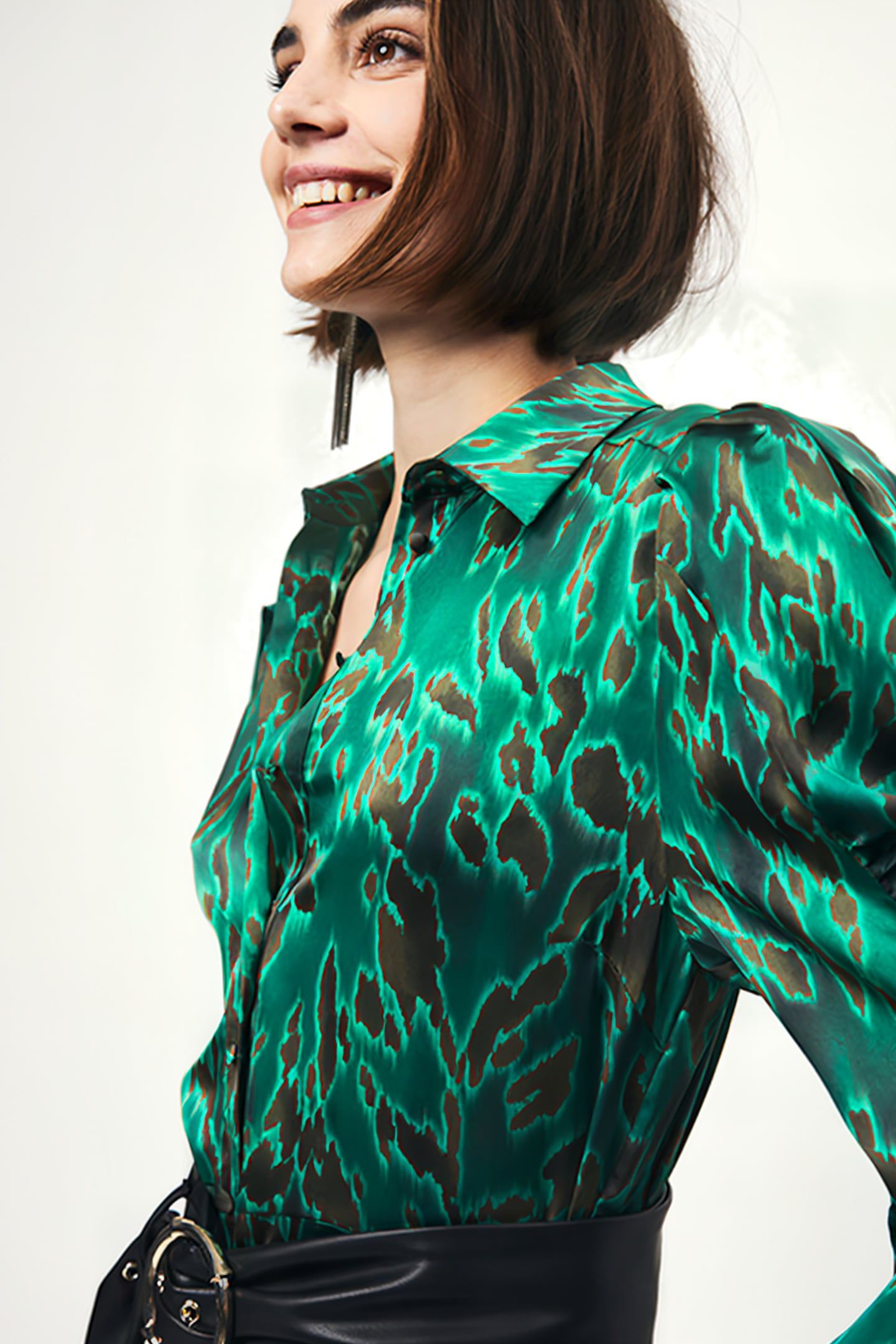 MOON PRINTED SHIRT DRESS MULTICOLOUR 5