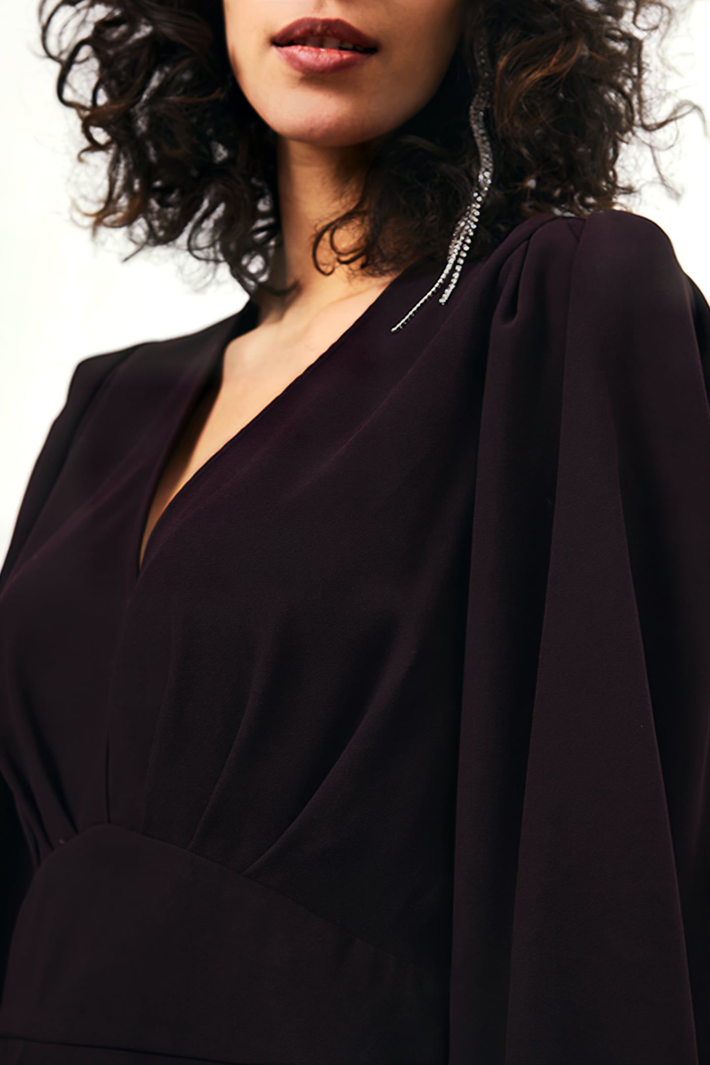 SAWYER PEPLUM TOP DARK GRAPE 4