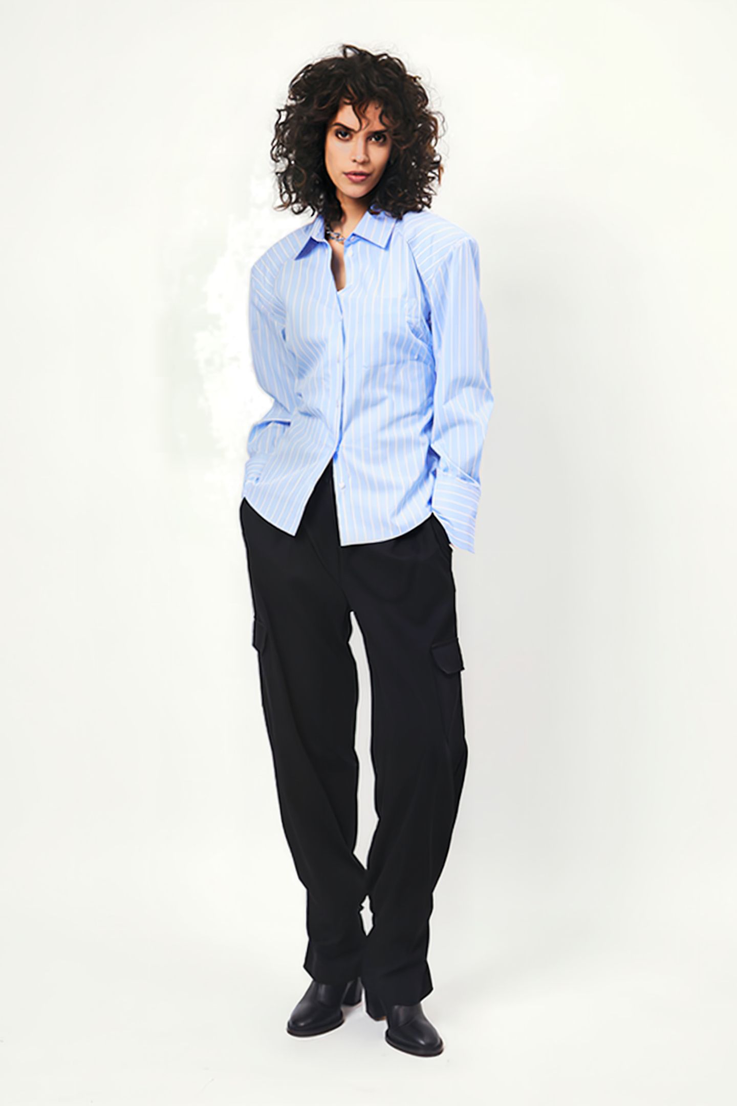 HARLOW CARGO PANTS RAVEN 1