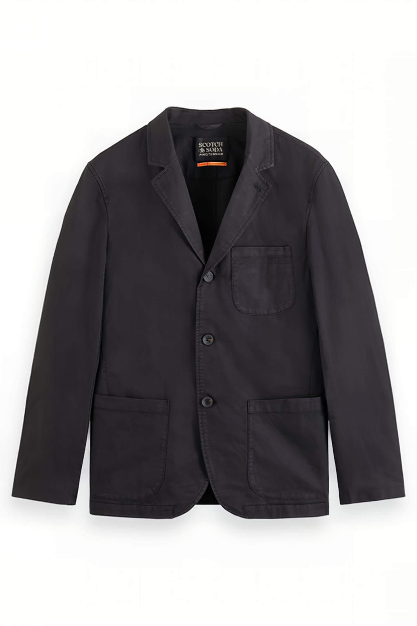 UNCONSTRUCTED GARMENT-DYED BLA BLACK 1