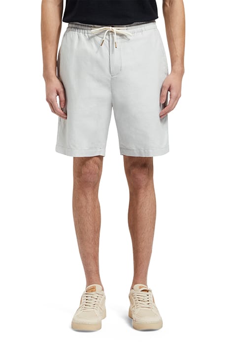 FAVE- COTTON/LINEN TWILL BERMU HERON GREY 1