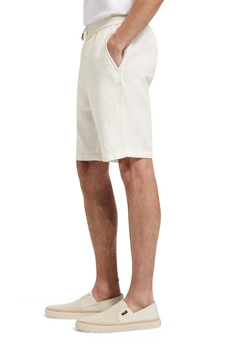 FAVE- COTTON/LINEN TWILL BERMU SHELL 6