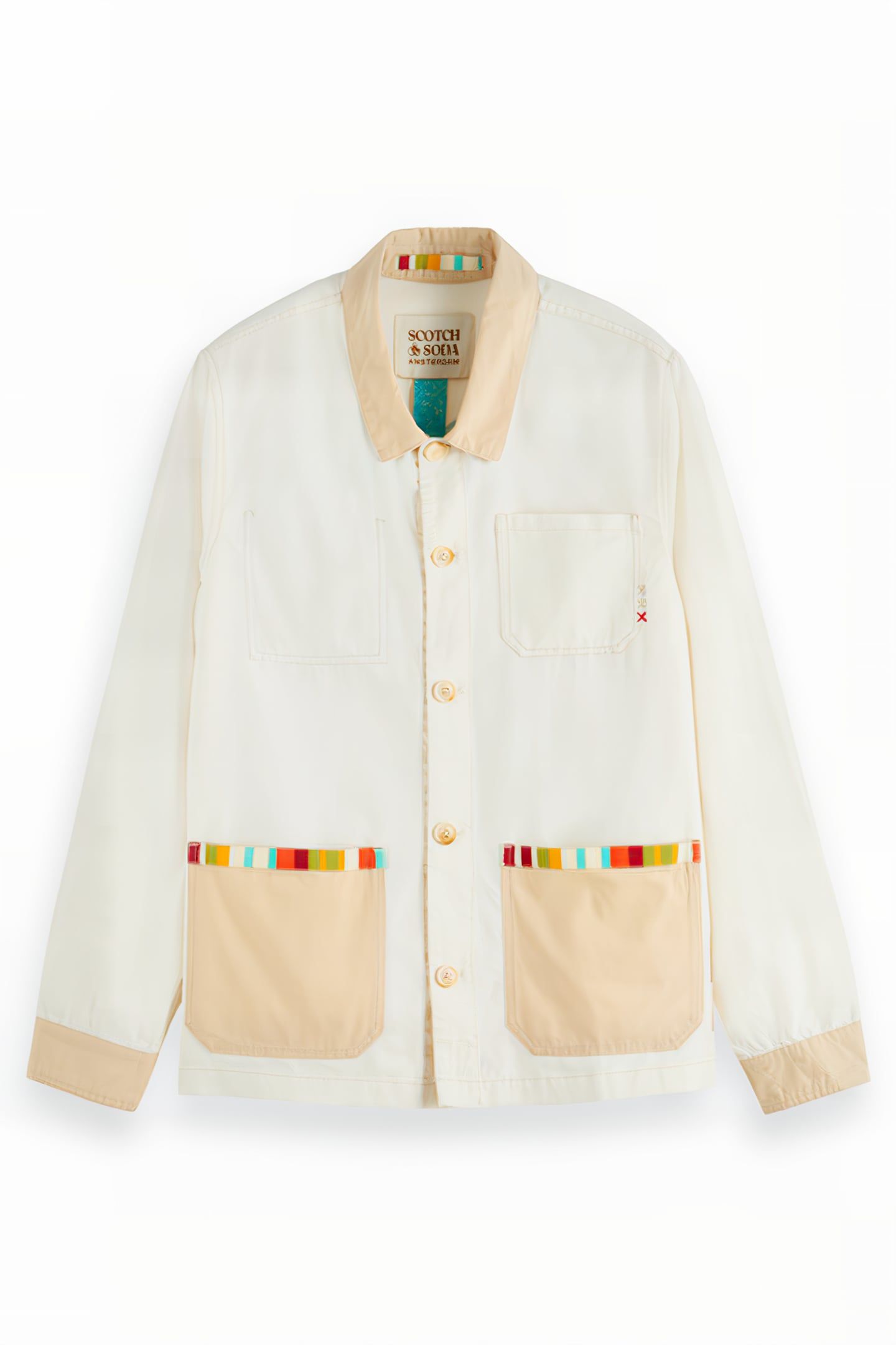 COLOURBLOCK COTTON-LINEN WORK SWAN 1