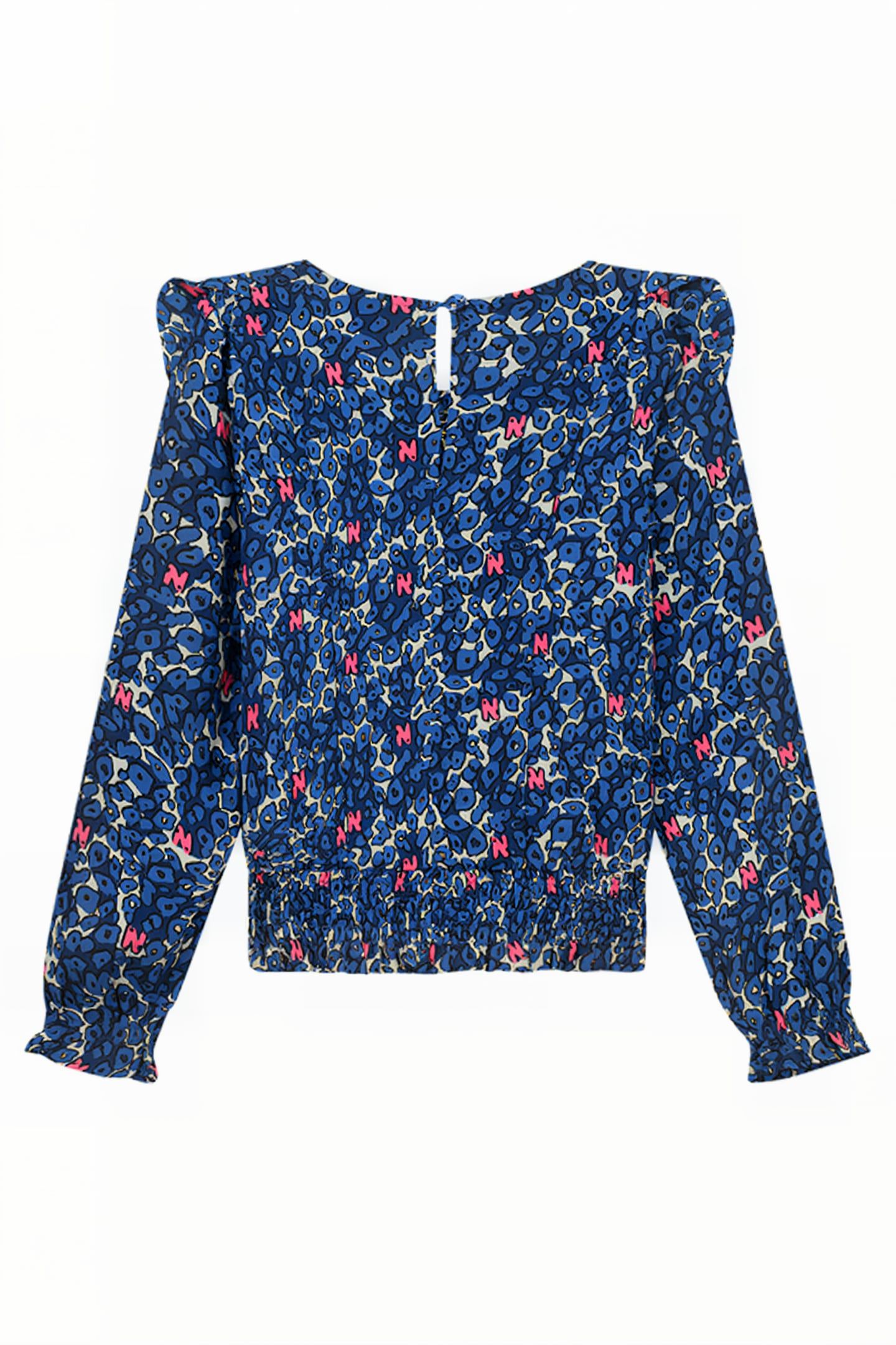IRENE BLOUSE MID BLUE 2