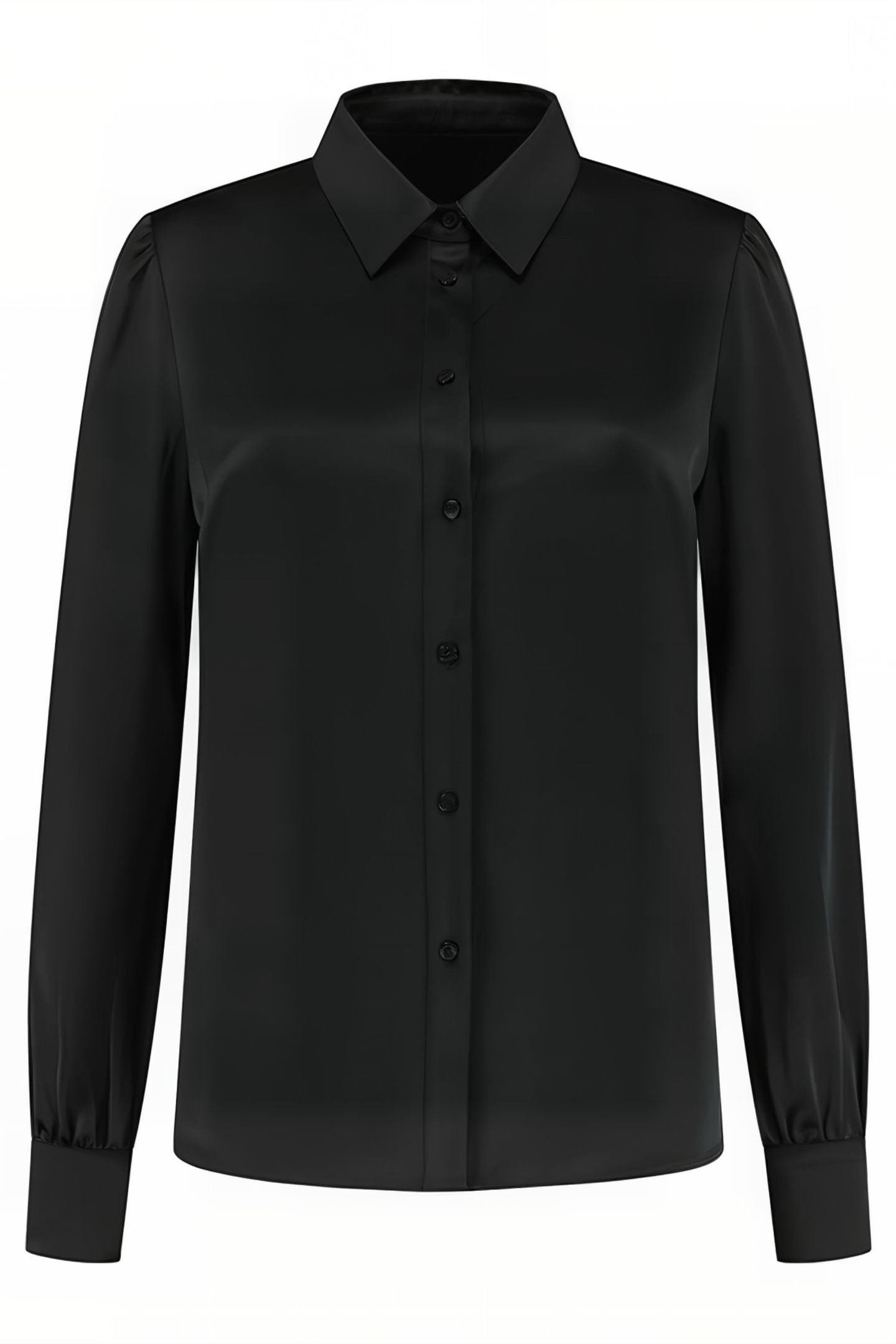 SOLEDAD SOLID BLOUSE BLACK 1
