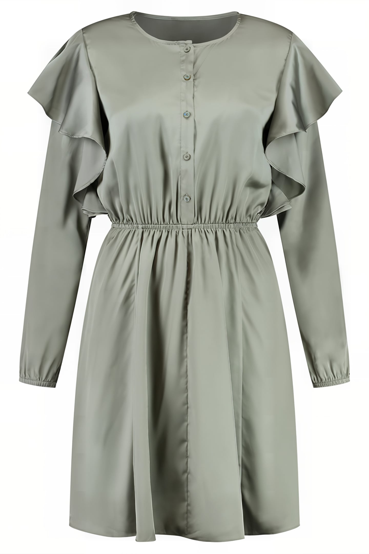 SERA DRESS SOFT OLIVE 1