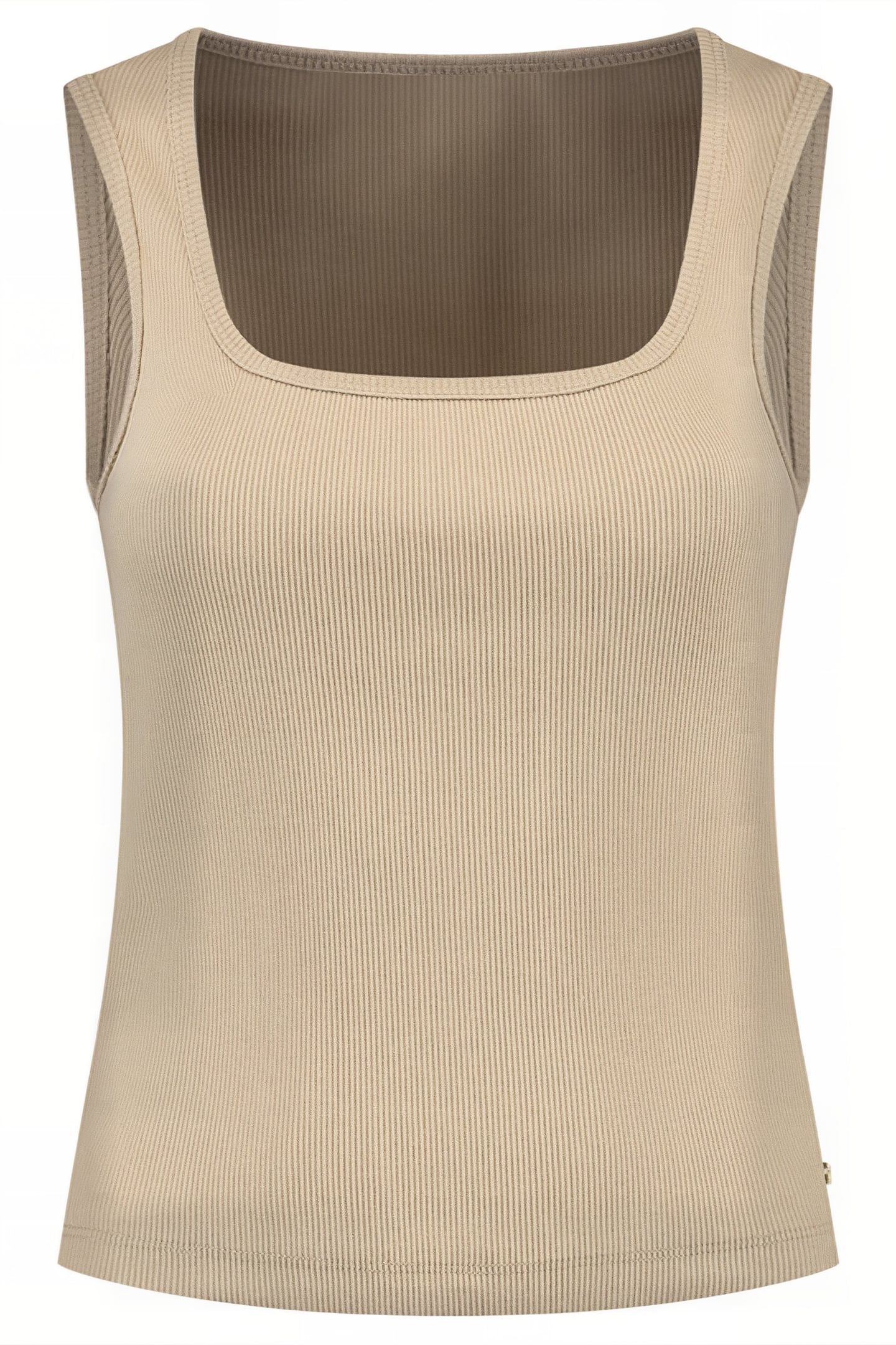 RIB SINGLET TAUPE 1