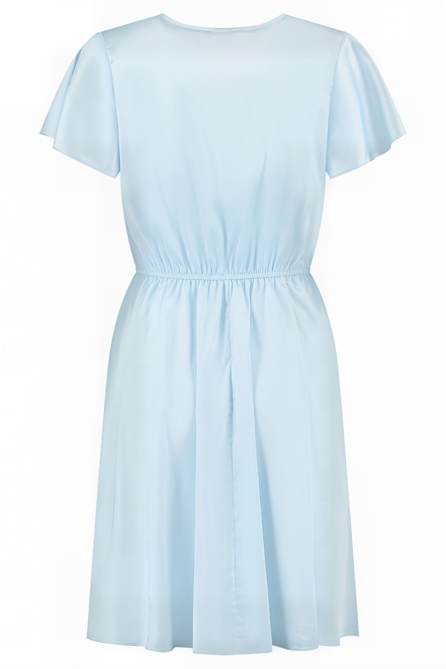 SERA SHORT SLEEVE DRESS PEBBLE BLUE 2