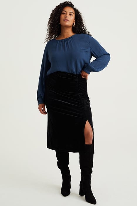 SKIRT MEDIUM LENGTH BLACK 3
