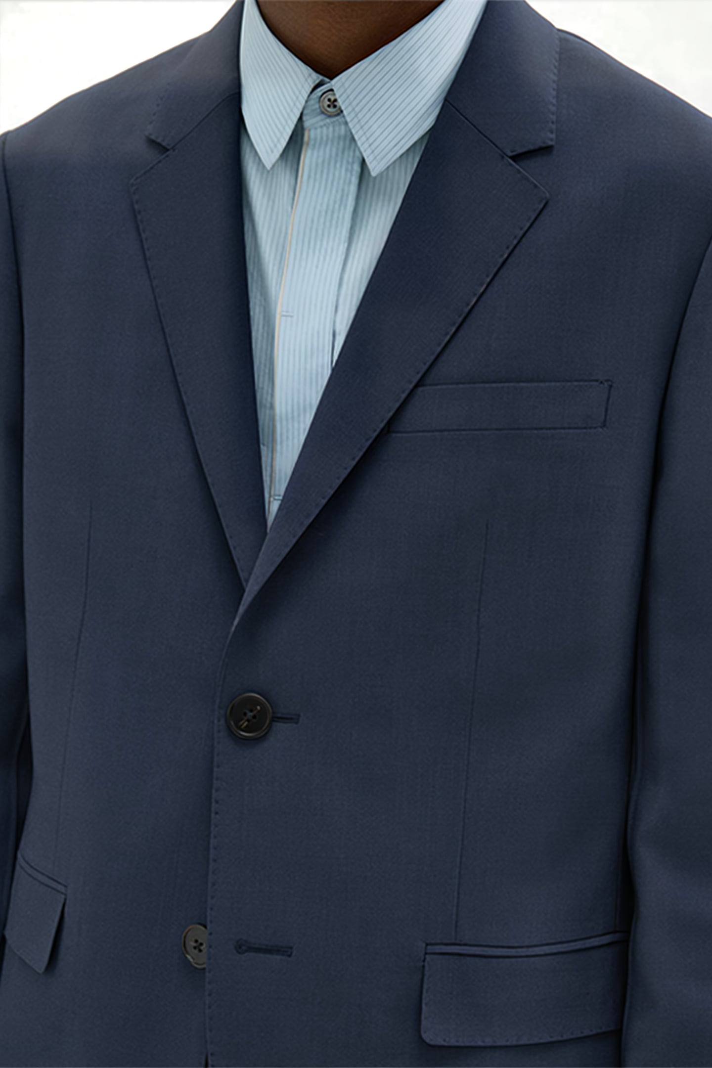 VIRGIN WOOL TWO-BUTTON BLAZER INKWELL 3