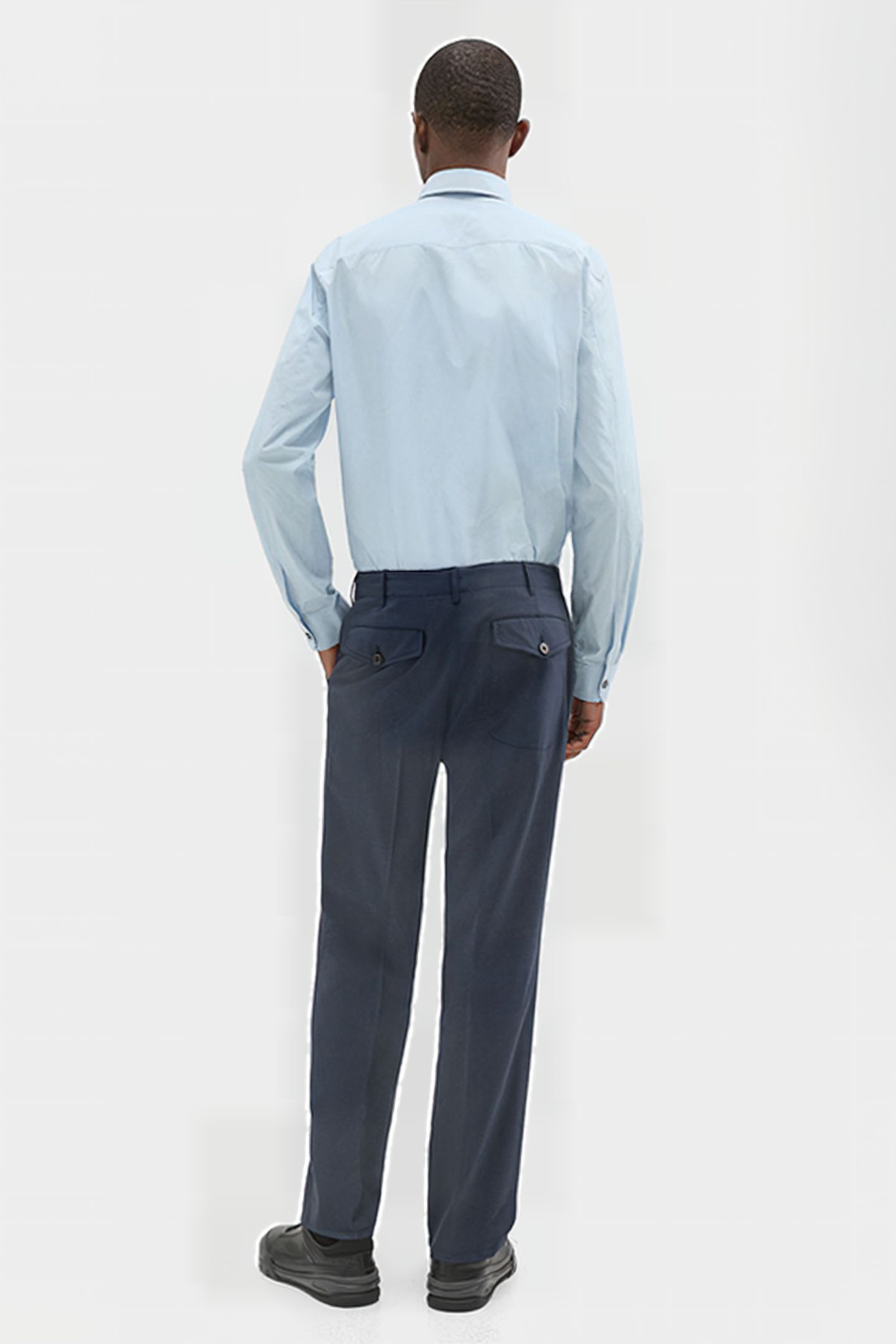 RELAXED VIRGIN WOOL PANT INKWELL 2