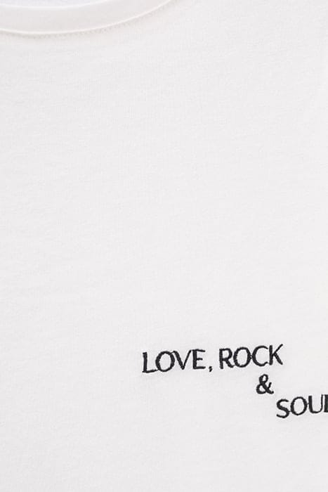 WHITE T-SHIRT WITH EMBROIDERED SLOGAN OFF-WHITE 5