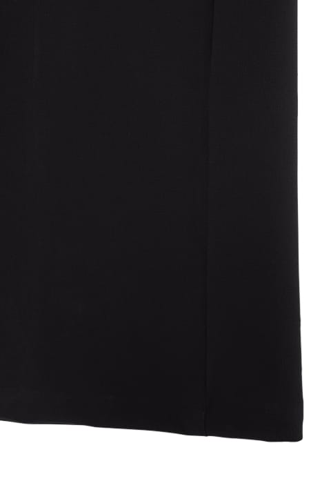 BLACK DOTTED SWISS RUFFLED DRESS BLACK 4