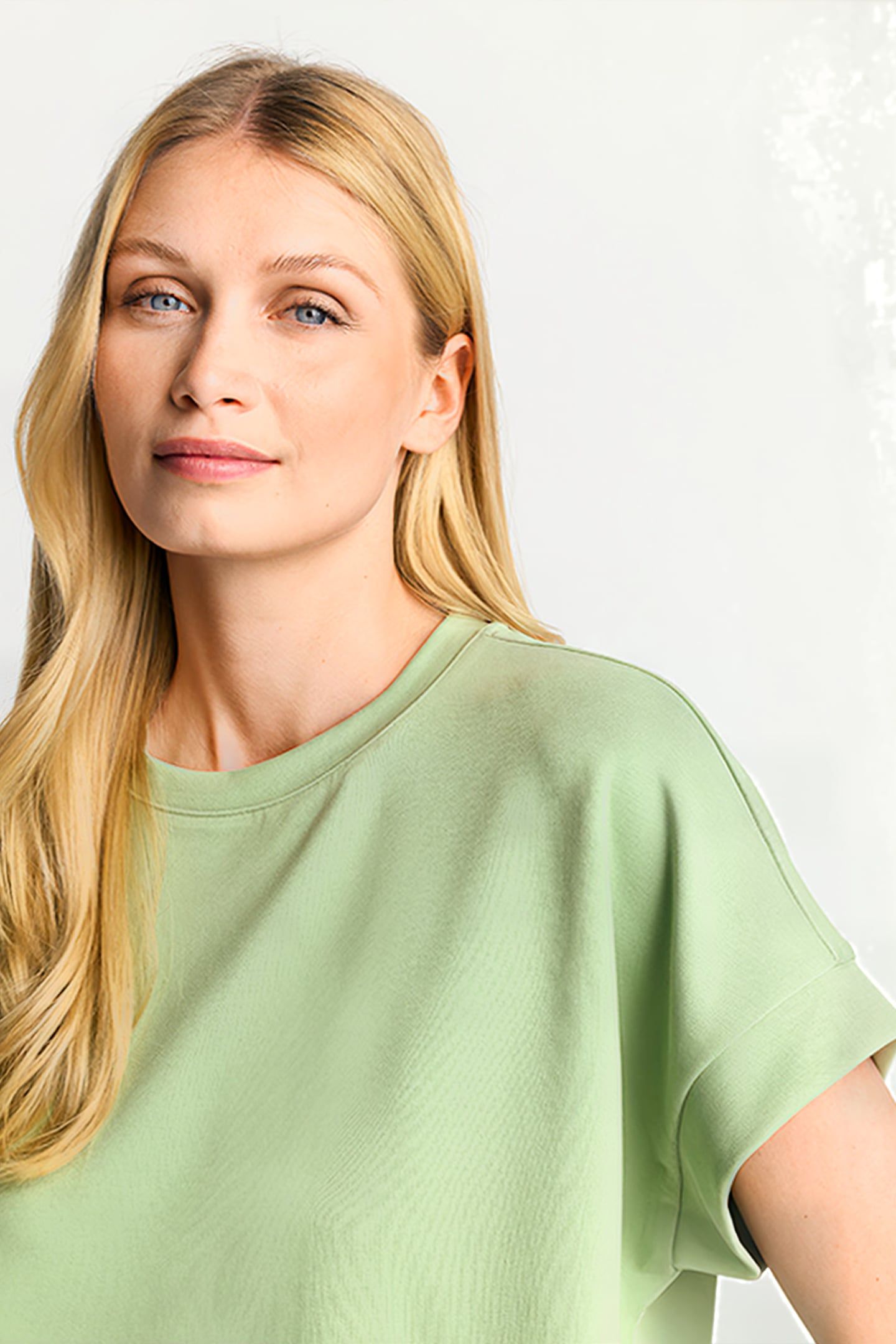 TENCEL PEACHED SHIRT MATCHA 4