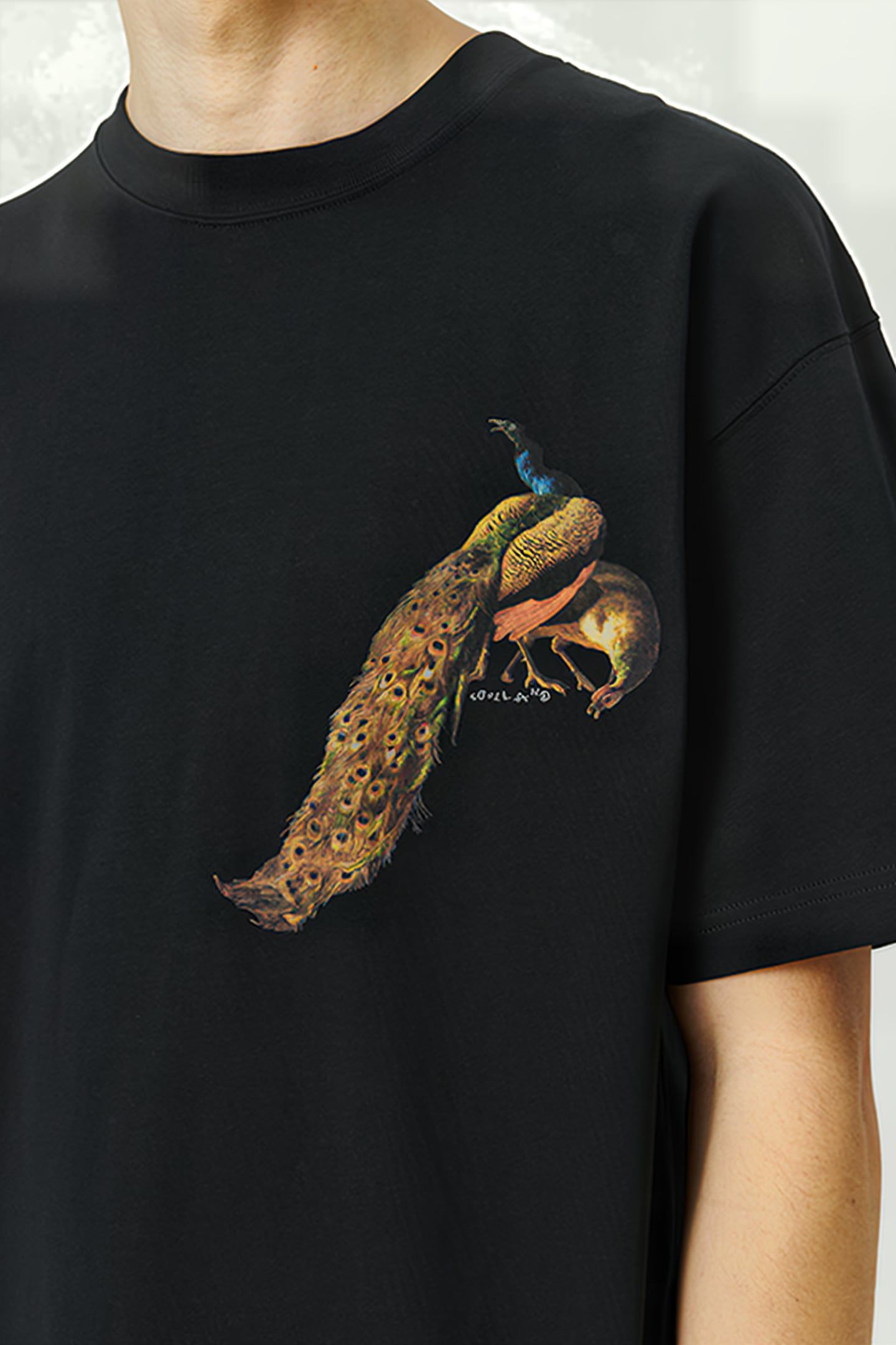 KAI PEACOCK T-SHIRT BLACK 3