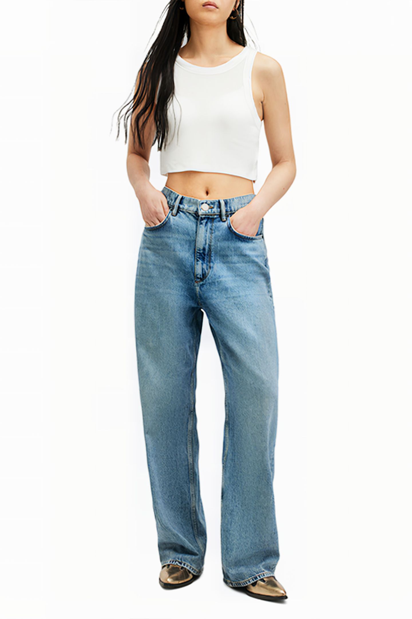 RINA CROPPED TANK OPTIC WHITE 5