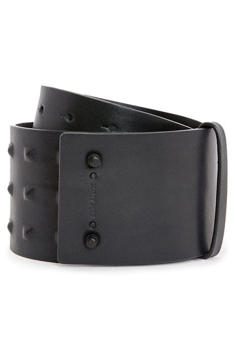 LARA STUD WAIST BELT BLACK/MATTE BLACK 1