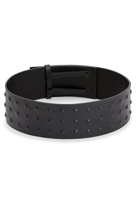 LARA STUD WAIST BELT BLACK/MATTE BLACK 3