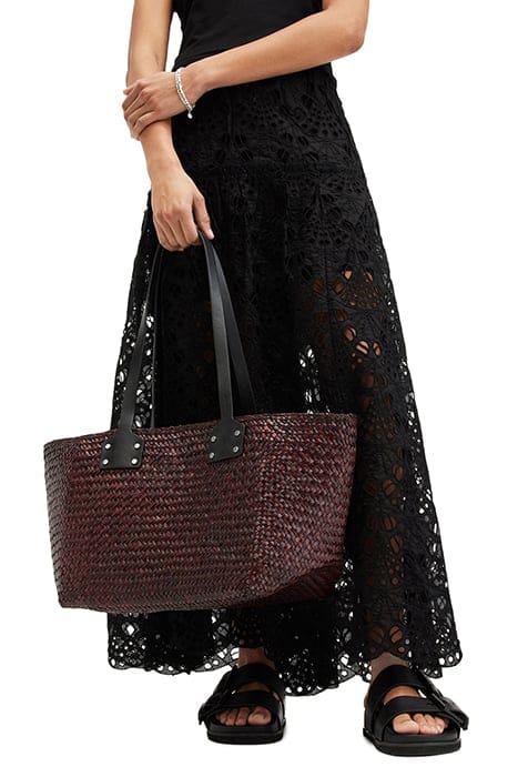 MOSLEY STRAW TOTE PEAT BROWN 2
