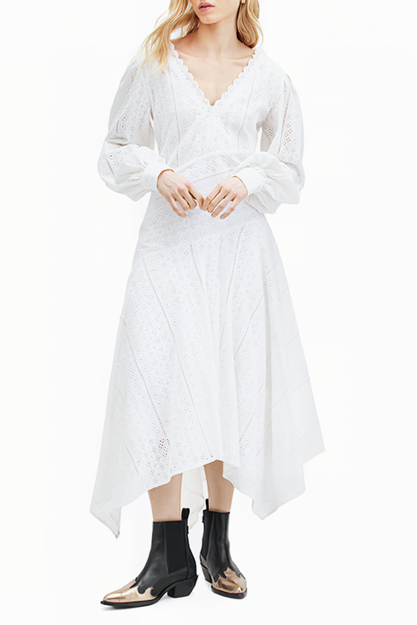 AVIANA BRODERIE DRES OFF WHITE 1